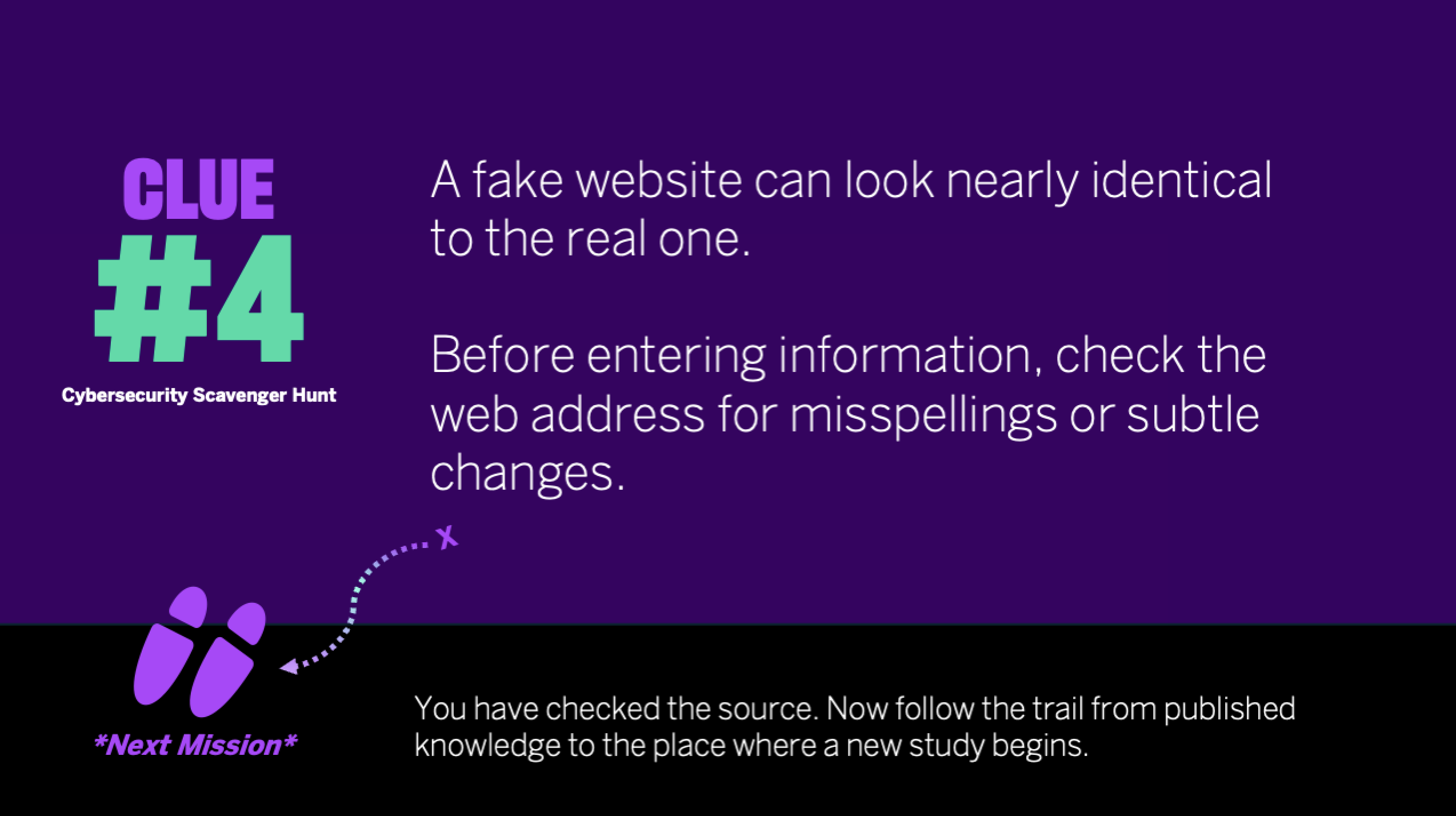 A fake website can look nearly identical to a real one - MCIT Cybersecurity Scavenger Hunt