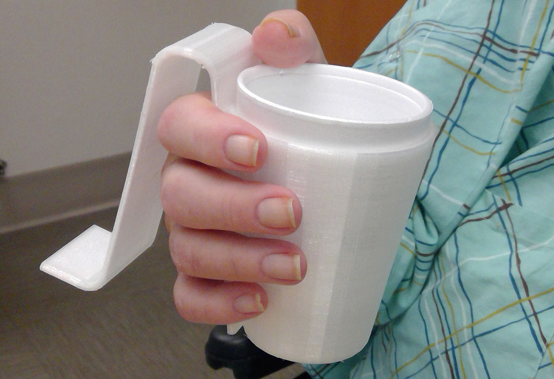 3D Printed Adaptive Cup Holder